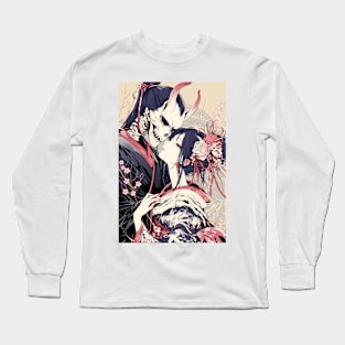 Geisha and skull 8006 Long Sleeve T-Shirt